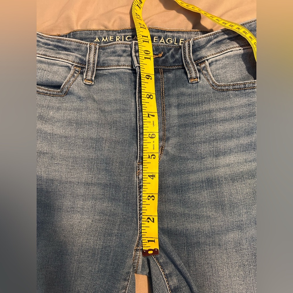 American Eagle Super High-Rise Jegging Medium Wash Skinny Jean Size 4 S - Picture 13 of 16